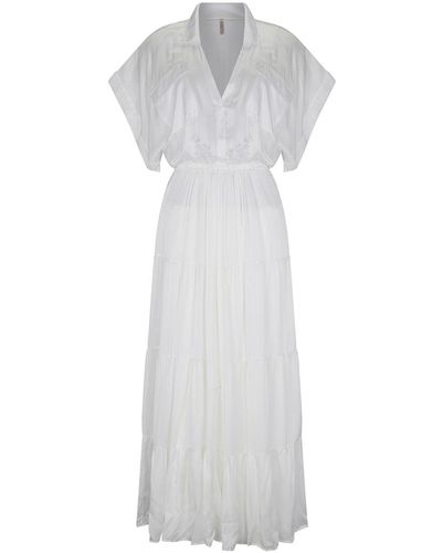 Aguaclara Antibes Long Dress - White