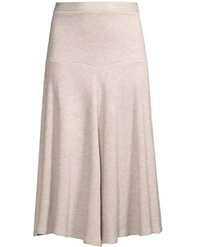 Undra Celeste New York Neutrals Soft Knit Full Skirt - Natural