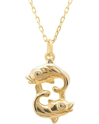 LÁTELITA London Zodiac Star Sign Necklace Pisces - Metallic