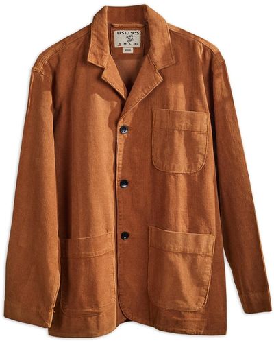 Uskees The 3006 Organic Cord Blazer - Brown