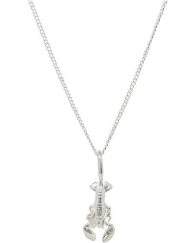 Katie Mullally Lobster Sterling Necklace - Metallic