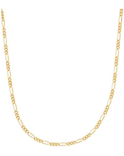Cartilage Cartel Figaro Chain Necklace - Metallic