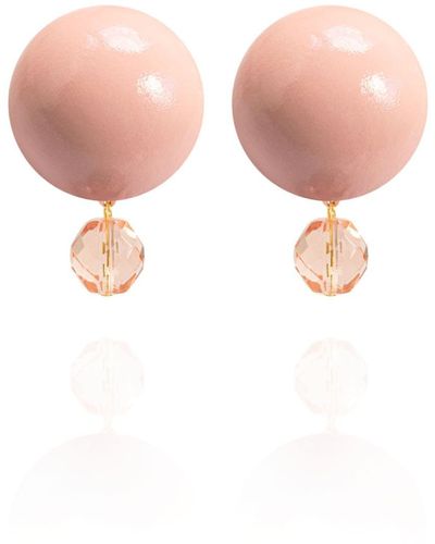 Saule Label Luna Earrings In Classic Blush - Pink