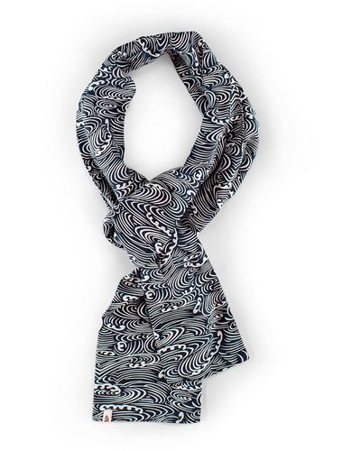 &SONS Trading Co &sons Waves Scarf - Blue