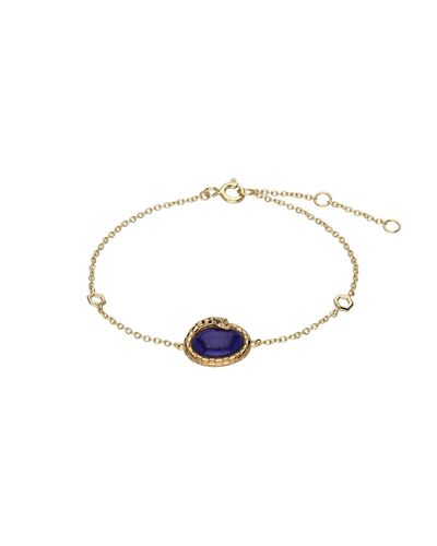 Gemondo Ecfewtm Lapis Lazuli Winding Snake Bracelet - Blue