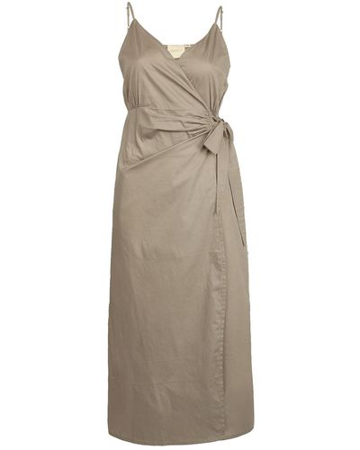 REISTOR Strappy Wrap Dress - Natural