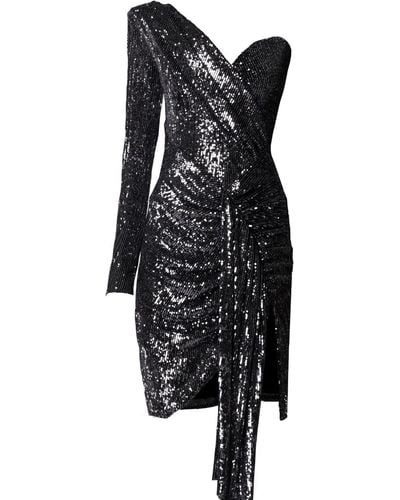 Angelika Jozefczyk Asymmetric Sequin Dress Gloria - Black