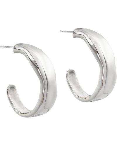 Biko Jewellery Wavi Hoops - Metallic