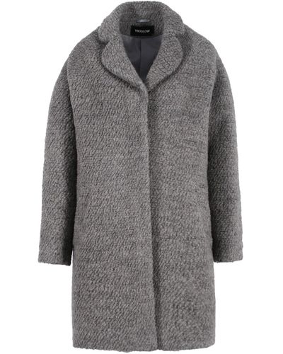 VIKIGLOW Anouk Teddy Bear Short Coat - Gray