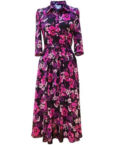 Mellaris Marsden Dress Floral Print - Purple