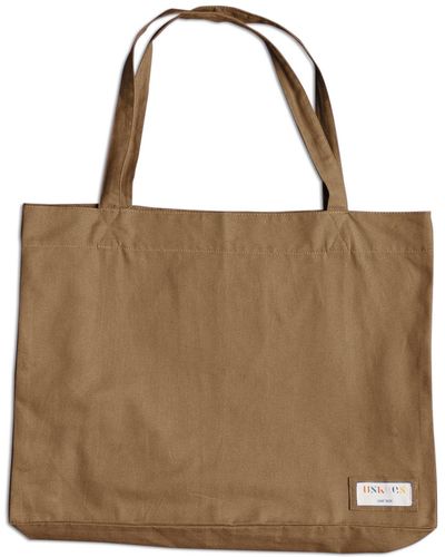 Uskees The 4001 Large Organic Tote Bag - Brown