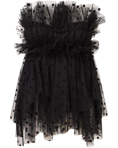 Belle -et-BonBon Dakota Dotty Tulle Mini Dress - Black