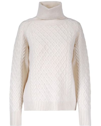 tirillm Celina Cable Knitted Pullover - White