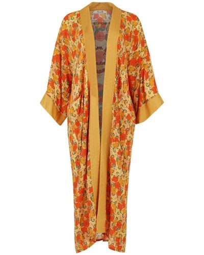 Henelle Day Bloom Kimono - Orange