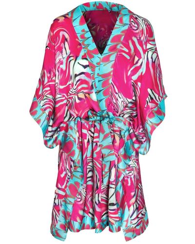 Cosel Punta Cana Kimono Dress - Red