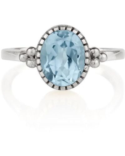 Charlotte's Web Jewellery Sundar Silver Ring - Blue