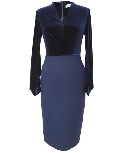 Mellaris Selena Navy Dress - Blue