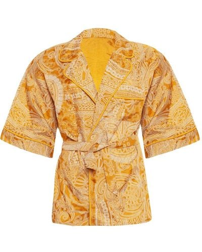 Movom Johona Pyjama Style Shirt - Metallic