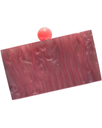 CLOSET REHAB Acrylic Party Box Purse In Bubblegum - Red
