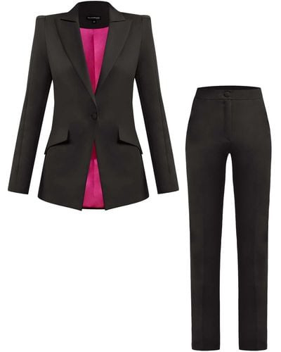 Tia Dorraine Fantasy Tailored Suit - Black