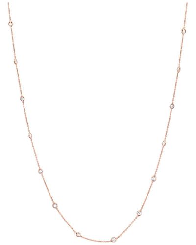 Trésor Diamond By The Yard Necklace In 18k Rose - Metallic