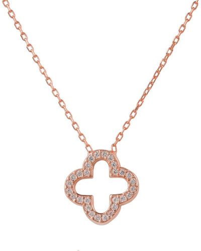 LÁTELITA London Byzantine Clover Necklace Rosegold - Metallic