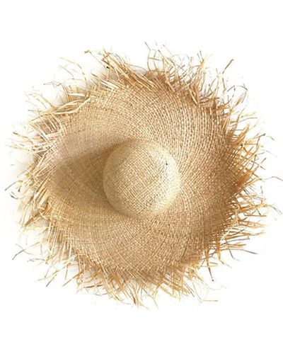 Justine Hats Neutrals Boho Chic Sun Straw Hat - Natural