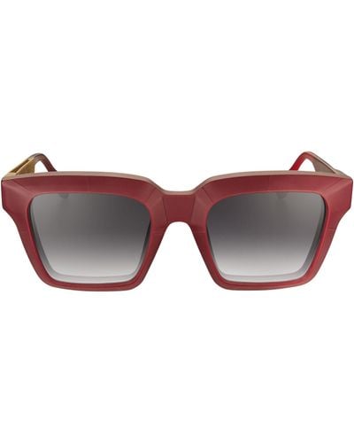 Vysen Eyewear The Fer Burgundy And Gold Temple - Brown