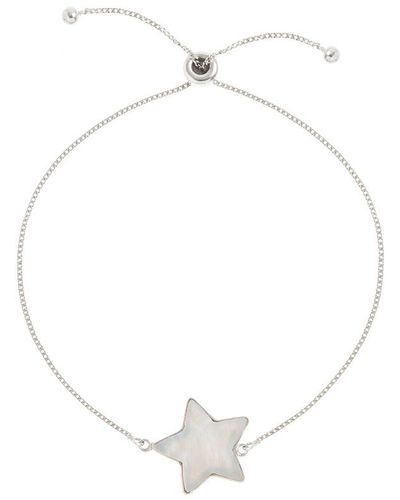 freya rose Adjustable Star Bracelet Sterling Silver - Metallic