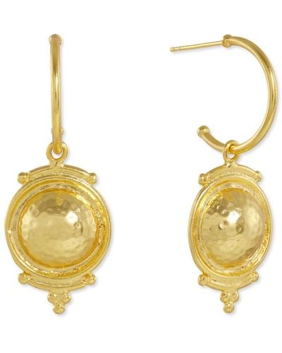 Ottoman Hands Cassia Drop Earrings - Metallic