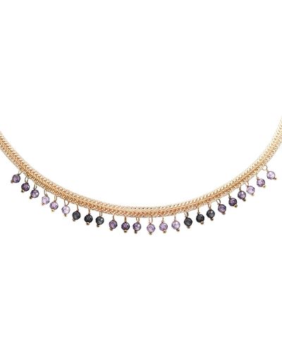 Marcia Moran Neutrals / Josephina Ombre Beaded Necklace In - Metallic