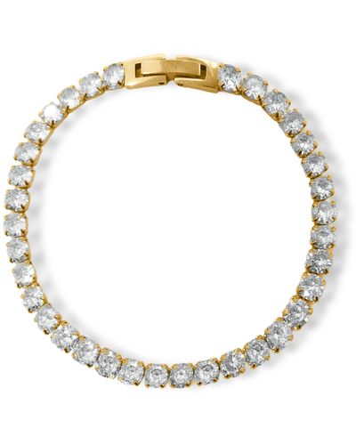 VIEA Isabel Diamond Tennis Chain Bracelet - Metallic