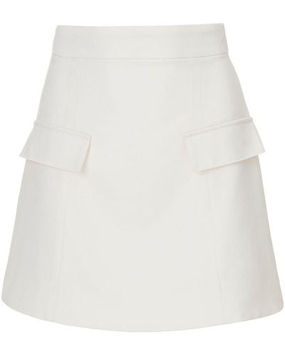 Vestiaire d'un Oiseau Libre Wool Mini Skirt - White