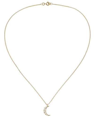 Zoe & Morgan Luna Diamond Necklace - Metallic