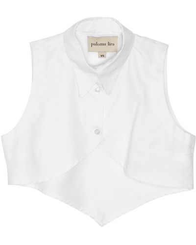 Paloma Lira Cropped Shirt - White