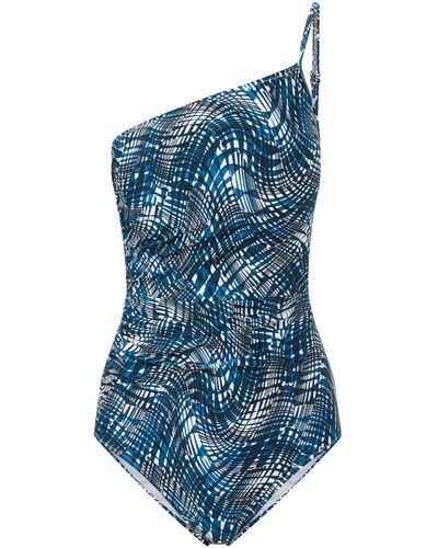 Change of Scenery Kara One Piece Abstract Wave - Blue