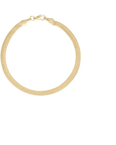Olivia Le Sahira Herringbone Bracelet - Metallic