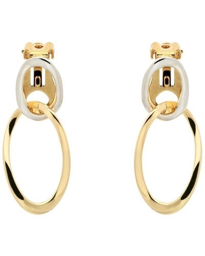 Emma Holland Jewellery Gold & Platinum Hoop Clip Earrings - Metallic