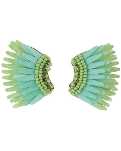 Mignonne Gavigan Micro Madeline Earrings Aquamarine - Green