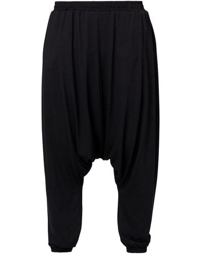 LIA ARAM Elastic Egde Harem Trousers - Black