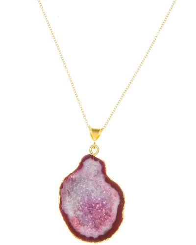 Magpie Rose Rocks In The Sky Pink Pendant