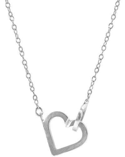 Anchor and Crew Little Heart Link Paradise Necklace Pendant - Metallic