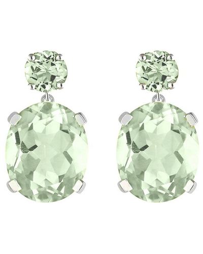 Augustine Jewels Amethyst Drop Earrings - Green