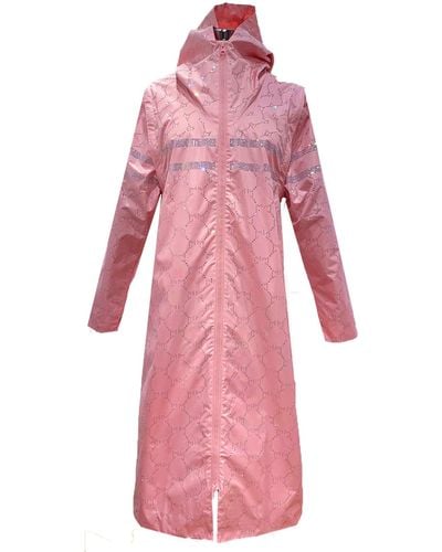 Maxjenny Diamond Rain Coat Vest Powdery Pink