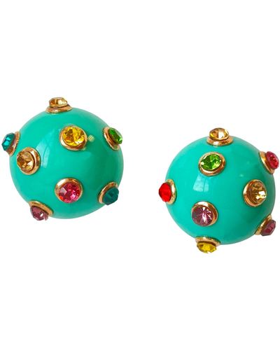 Smilla Brav Sphere Earrings Rhonda - Green