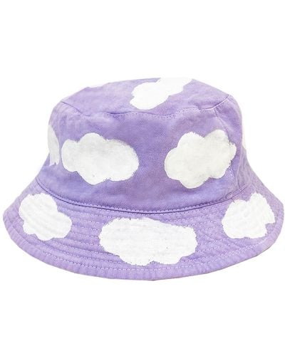 Quillattire Summer Lilac Cloud Bucket Hat - Purple
