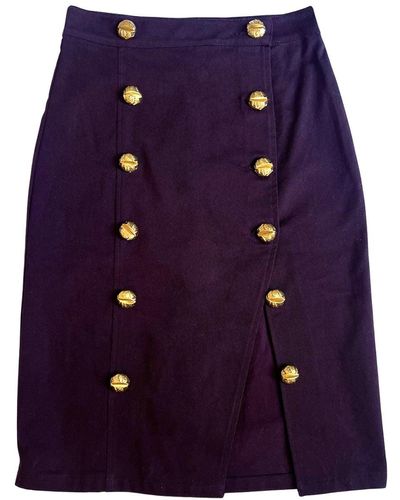 L2R THE LABEL Majorelle Midi Skirt In Purple
