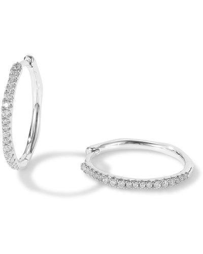 Classicharms Gaia Celestial Sunburst Diamond Mini Hoop Earrings - Metallic