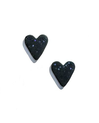 Babaloo Heart Earrings - Blue