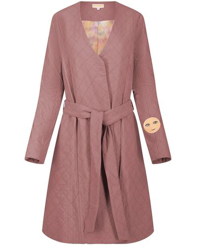 Greatfool 24/7 Quilted Trench - Pink